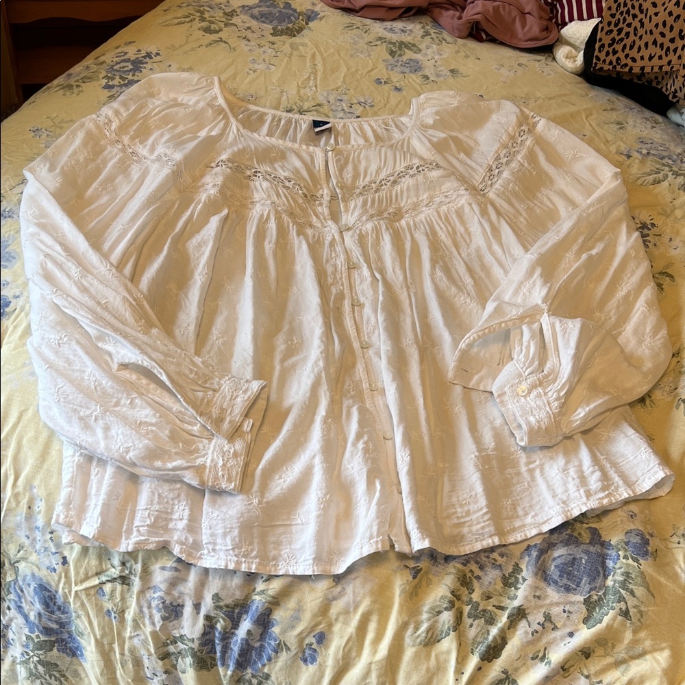 Old Navy Cream Blouse